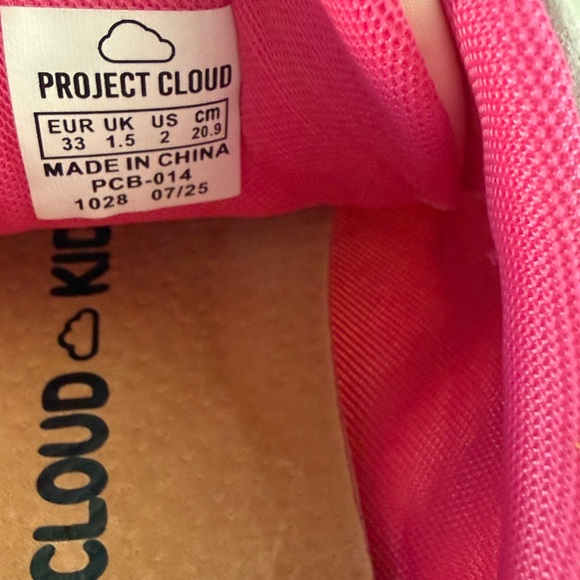 Project Cloud Kids Sneakers, Pink, US Size 2, New - Picture 7 of 8